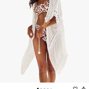 Cupshe White Crochet Swim Coverup